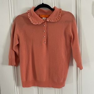 Cynthia Steffe 100% cashmere short sleeve sweater